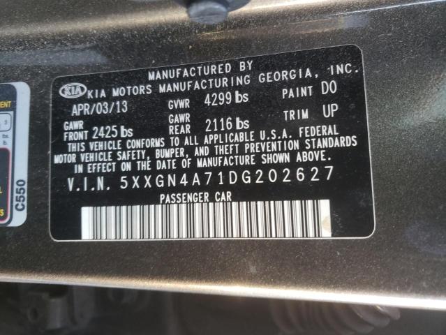 Photo 11 VIN: 5XXGN4A71DG202627 - KIA OPTIMA EX 