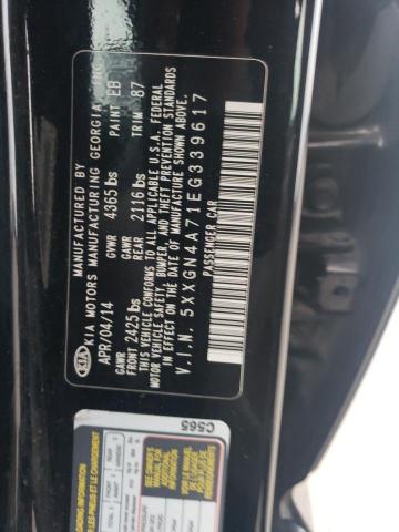 Photo 11 VIN: 5XXGN4A71EG339617 - KIA OPTIMA 