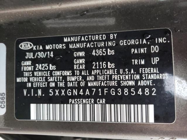 Photo 9 VIN: 5XXGN4A71FG385482 - KIA OPTIMA EX 