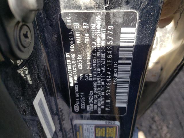 Photo 11 VIN: 5XXGN4A71FG435779 - KIA OPTIMA EX 