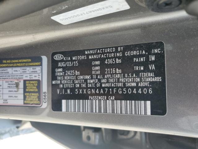 Photo 11 VIN: 5XXGN4A71FG504406 - KIA OPTIMA 