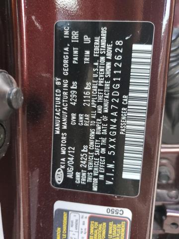 Photo 11 VIN: 5XXGN4A72DG112628 - KIA OPTIMA EX 