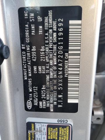 Photo 11 VIN: 5XXGN4A72DG119692 - KIA OPTIMA EX 