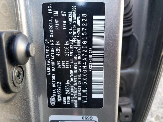 Photo 9 VIN: 5XXGN4A72DG157228 - KIA OPTIMA EX 