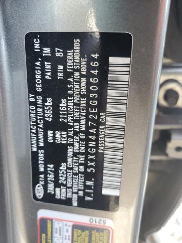 Photo 11 VIN: 5XXGN4A72EG306464 - KIA OPTIMA EX 