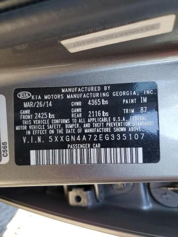 Photo 11 VIN: 5XXGN4A72EG335107 - KIA OPTIMA EX 