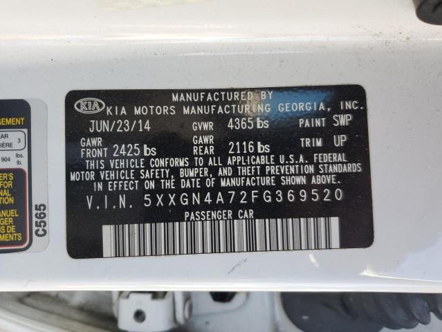 Photo 12 VIN: 5XXGN4A72FG369520 - KIA OPTIMA 