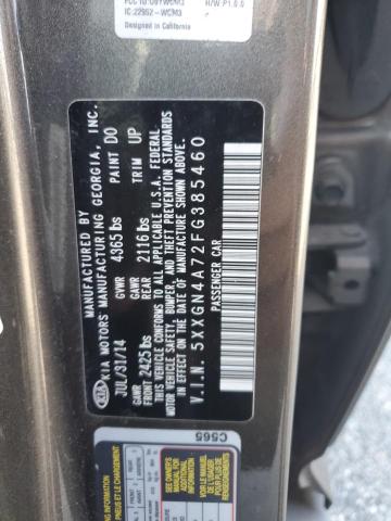 Photo 11 VIN: 5XXGN4A72FG385460 - KIA OPTIMA EX 