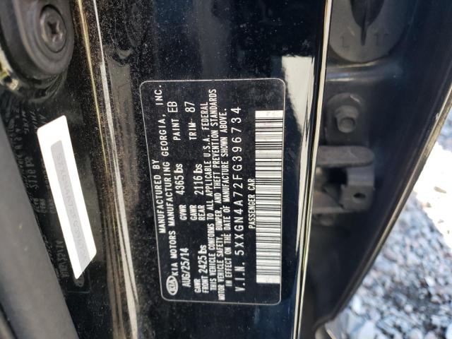 Photo 11 VIN: 5XXGN4A72FG396734 - KIA OPTIMA 