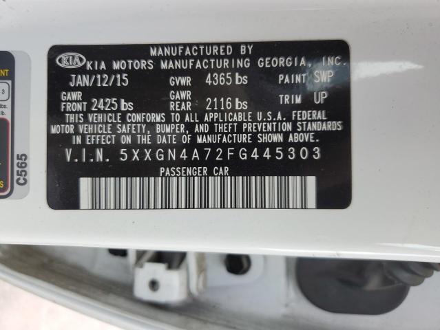 Photo 11 VIN: 5XXGN4A72FG445303 - KIA OPTIMA EX 