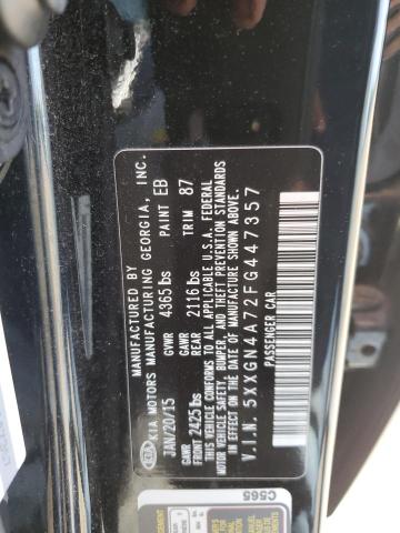 Photo 11 VIN: 5XXGN4A72FG447357 - KIA OPTIMA EX 