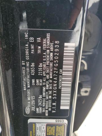 Photo 11 VIN: 5XXGN4A72FG502938 - KIA OPTIMA 