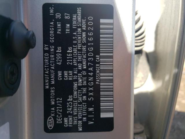 Photo 11 VIN: 5XXGN4A73DG166200 - KIA OPTIMA EX 