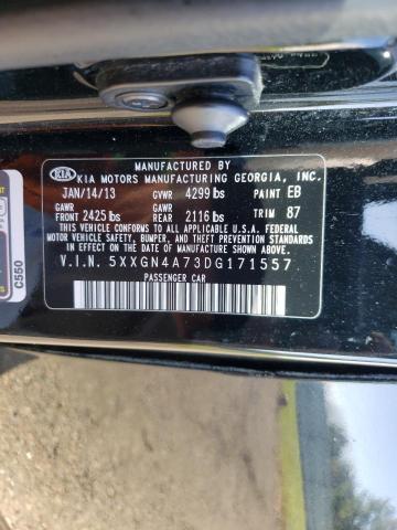 Photo 9 VIN: 5XXGN4A73DG171557 - KIA OPTIMA EX 