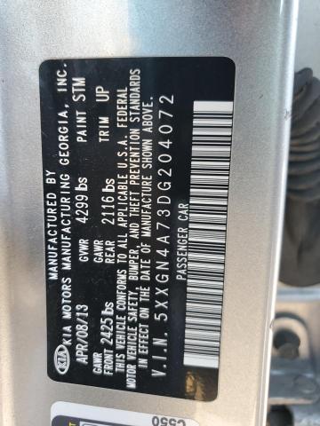 Photo 12 VIN: 5XXGN4A73DG204072 - KIA OPTIMA EX 