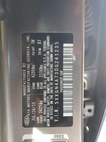 Photo 12 VIN: 5XXGN4A73DG241235 - KIA OPTIMA 