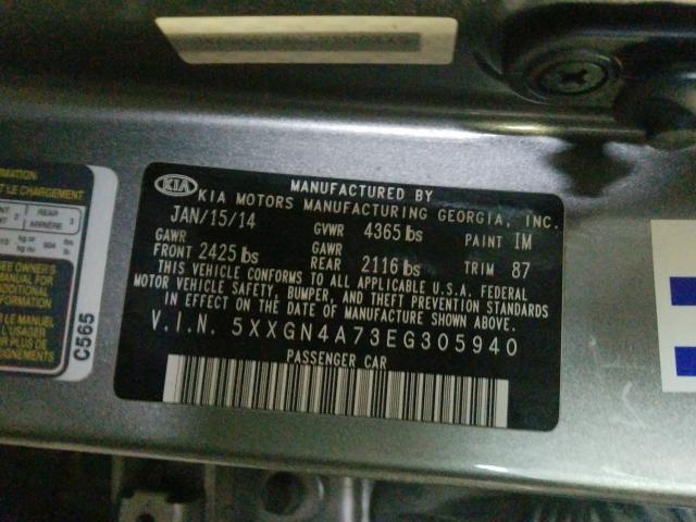 Photo 9 VIN: 5XXGN4A73EG305940 - KIA OPTIMA EX 