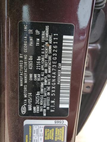 Photo 11 VIN: 5XXGN4A73EG326111 - KIA OPTIMA 