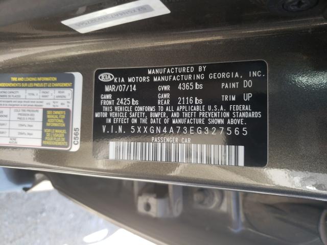 Photo 9 VIN: 5XXGN4A73EG327565 - KIA OPTIMA EX 