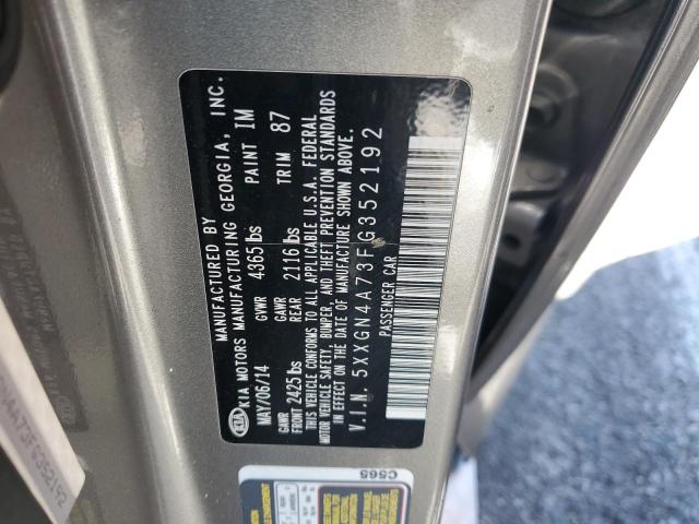 Photo 11 VIN: 5XXGN4A73FG352192 - KIA OPTIMA EX 