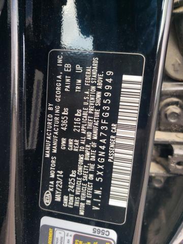 Photo 11 VIN: 5XXGN4A73FG359949 - KIA OPTIMA EX 