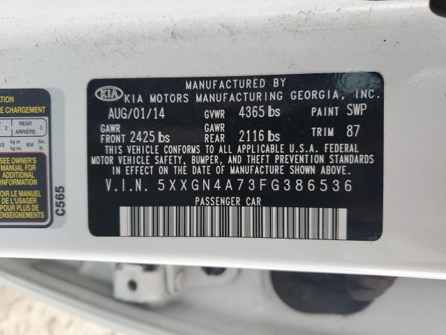 Photo 11 VIN: 5XXGN4A73FG386536 - KIA OPTIMA EX 