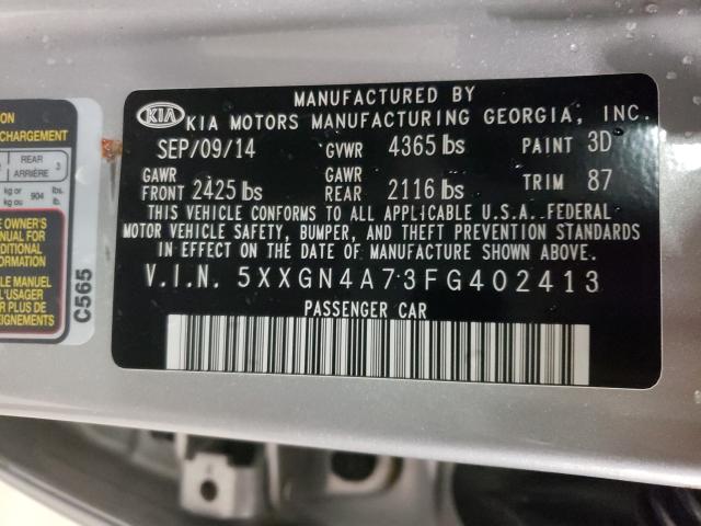 Photo 9 VIN: 5XXGN4A73FG402413 - KIA OPTIMA 