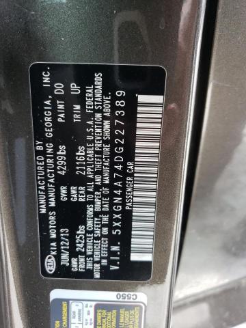 Photo 11 VIN: 5XXGN4A74DG227389 - KIA OPTIMA EX 