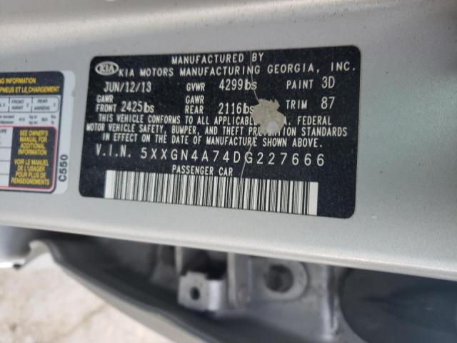 Photo 11 VIN: 5XXGN4A74DG227666 - KIA OPTIMA 