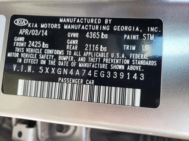 Photo 9 VIN: 5XXGN4A74EG339143 - KIA OPTIMA 