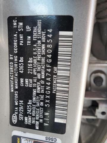 Photo 11 VIN: 5XXGN4A74FG408544 - KIA OPTIMA 