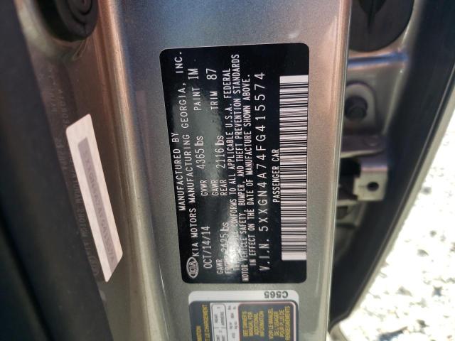 Photo 12 VIN: 5XXGN4A74FG415574 - KIA OPTIMA 