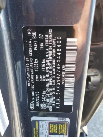 Photo 11 VIN: 5XXGN4A74FG448400 - KIA OPTIMA 