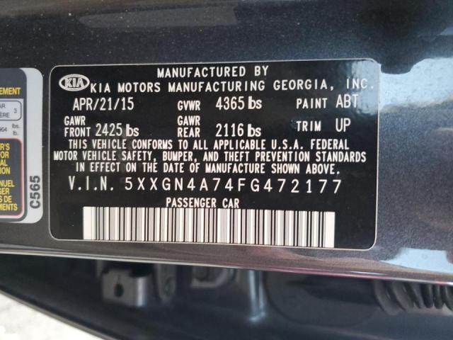 Photo 11 VIN: 5XXGN4A74FG472177 - KIA OPTIMA EX 