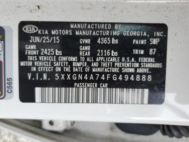 Photo 11 VIN: 5XXGN4A74FG494888 - KIA OPTIMA 