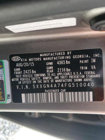 Photo 11 VIN: 5XXGN4A74FG510040 - KIA OPTIMA EX 