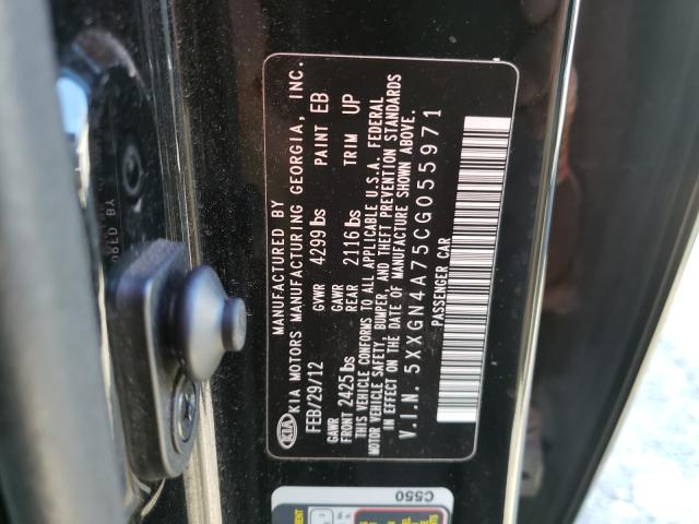 Photo 9 VIN: 5XXGN4A75CG055971 - KIA OPTIMA EX 