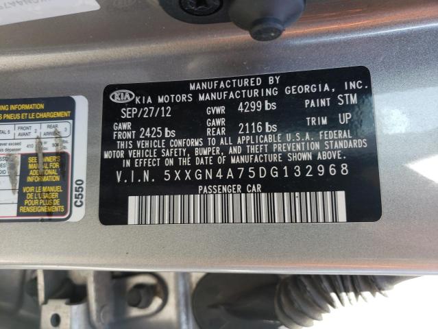 Photo 9 VIN: 5XXGN4A75DG132968 - KIA OPTIMA EX 