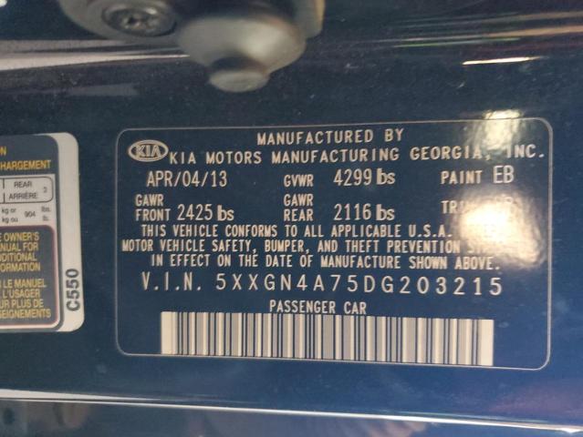 Photo 11 VIN: 5XXGN4A75DG203215 - KIA OPTIMA 