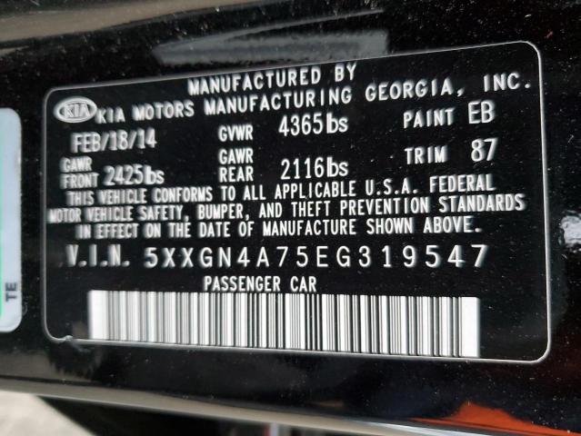 Photo 11 VIN: 5XXGN4A75EG319547 - KIA OPTIMA EX 