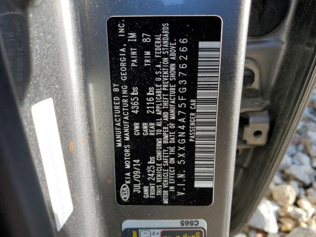 Photo 11 VIN: 5XXGN4A75FG376266 - KIA OPTIMA EX 