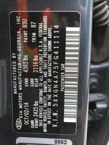 Photo 9 VIN: 5XXGN4A75FG411114 - KIA OPTIMA EX 