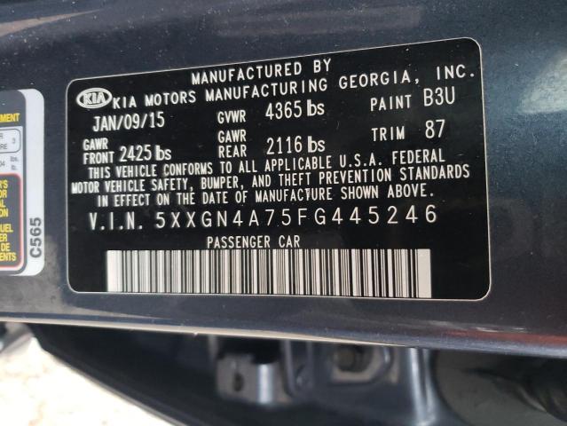 Photo 11 VIN: 5XXGN4A75FG445246 - KIA OPTIMA 