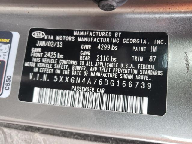 Photo 11 VIN: 5XXGN4A76DG166739 - KIA OPTIMA EX 