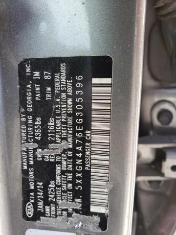 Photo 11 VIN: 5XXGN4A76EG305396 - KIA OPTIMA EX 