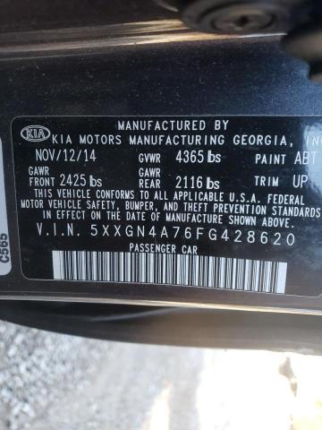 Photo 9 VIN: 5XXGN4A76FG428620 - KIA OPTIMA EX 