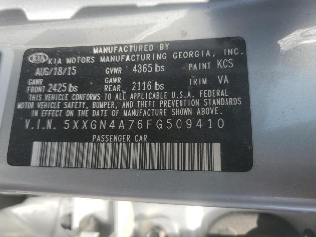 Photo 11 VIN: 5XXGN4A76FG509410 - KIA OPTIMA EX 