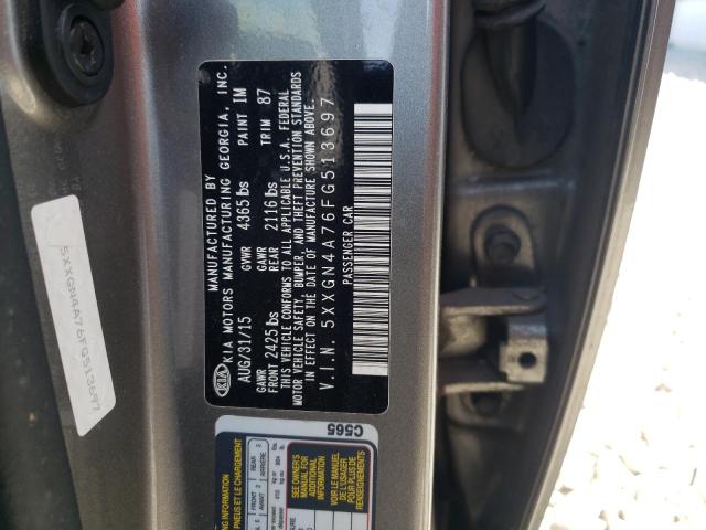 Photo 9 VIN: 5XXGN4A76FG513697 - KIA OPTIMA EX 