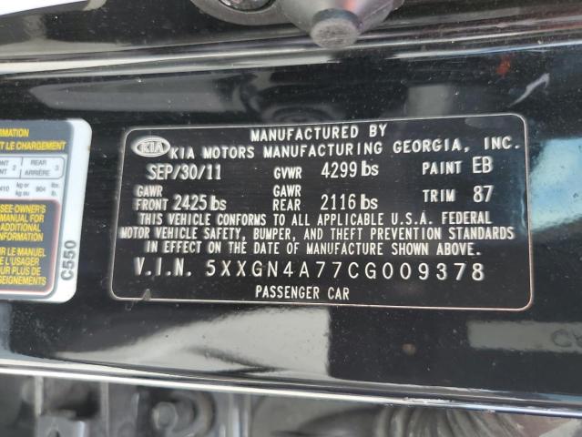 Photo 11 VIN: 5XXGN4A77CG009378 - KIA OPTIMA EX 