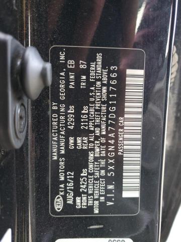 Photo 12 VIN: 5XXGN4A77DG117663 - KIA OPTIMA 